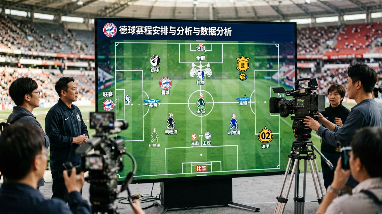 足球赛程安排与数据分析图表示意图